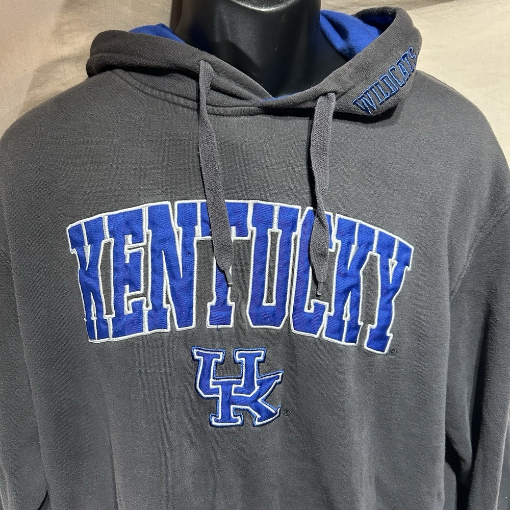 Stadium Athletics Kentucky Wildcats Hoodie Mens Large Black UK Pullover